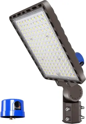 Led1514-m Targetlighting 350w Led Parking Lot Light Dusk To Dawn Outdoor Pole 52500lm With Slip