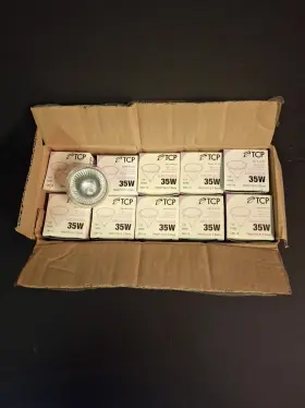 44120 Tcp 762148030584 35w Halogen Light Bulbs Mr 16 Flood Track Recessed Lighting Lot Of 10