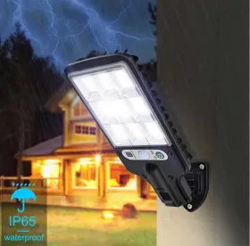 Techelegance 313041097077 990000lm Led Solar Street Light - Dusk To Dawn Outdoor Lamp