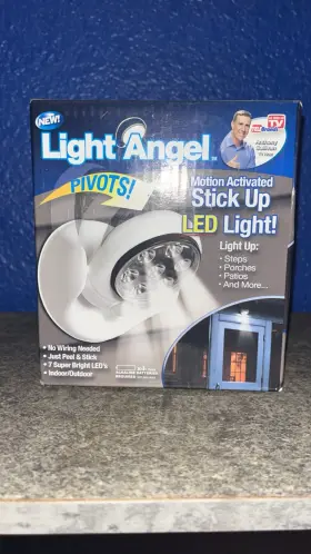 02333 Telebrands Light Angel Motion Activated Led Flood 7 Leds White