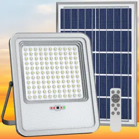 Lf242w Tenkoo Solar Street Flood Lights Outdoor 1500w Parking Lot Dusk