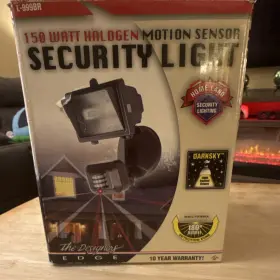 L-999br The Designers Edge 150w Halogen Motion Sensor Black Outdoor Flood Light