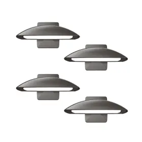 Lms-lfl-80w-4pk-us Tierone Led Outdoor Flood Light With Dusk To Dawn Photocell 75w Security Ligh