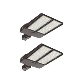Lms-pll-300w-2pk-b Tierone 300w Led Parking Lot Light With Dusk To Dawn Photocell Adjustable Slip Fitter