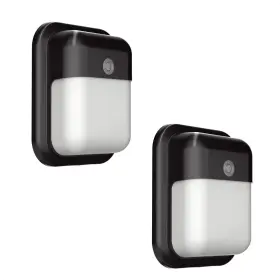 Lms-wl-12w-2pk-us02 Tierone Modern Led Wall Pack Light Security With Dusk To Dawn Photocell