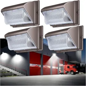 15840 Tomourd 1800d 4 X 120w Wall Pack Led Light Lumen Super Bright Outdoor Mount 5000k