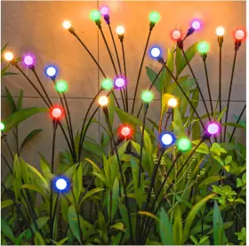 Tonulax 727536544531 Solar Garden Lights Starburst Swaying Light - 2 Pack Multicolor