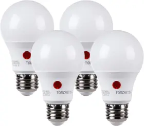 Xl1a19-4p9w50ss Torchstar Dusk To Dawn Light Bulbs Outdoor Sensor A19 Led Bulb Auto On/o