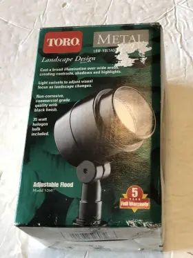 52607 Toro Flood Light Metal Landscape Design Series Adjustable In Box