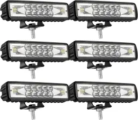 Tl-60w-4p Treela 4 Pcs 6 Inch Led Spot Flood Lights 10000lm 12v/24v 60w Off-road Bar