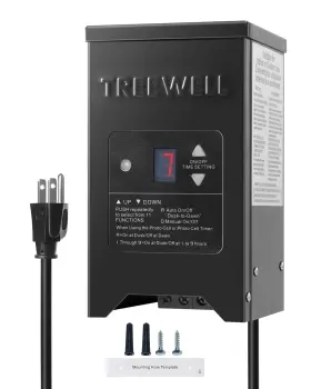 Tslt02b Treewell 200w Low Voltage Landscape Transformer Outdoor Lighting Transforme