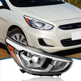 Tt-01-76001-us-r Ttun Auto Compatible With 2015-2017 Hyundai Accent Headlights Halogen Bulbs 921021