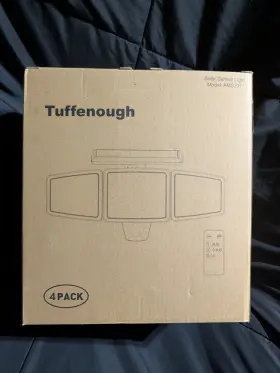 Ams297 Tuffenough Solar Motion Sensor Led Flood Light With Remote Ip65 4-pack