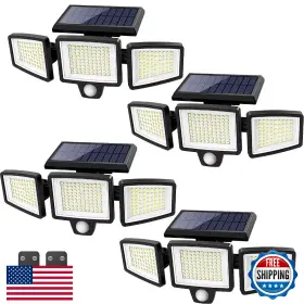B0cg667j8s Tuffenough Solar 2500lm 210led 3-head Motion Sensor Light Ip65 4-pack