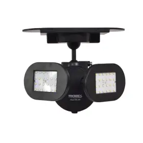 Ssl-307 Twin Black Outdoor Integrated Led Solar Motion Sensing Security Flood Light -