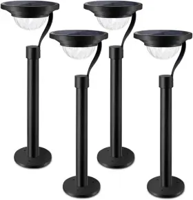 Pd-32464 Twinkle Star 50 Lumens Solar Outdoor Lights 4 Pack Waterproof Warm White