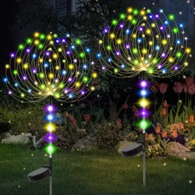 Led168 Tyasdba Garden Decor Solar Lights Outdoor 155led 8 Lighting Standard Multicolor