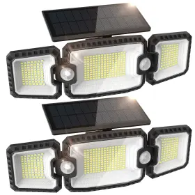 Ueuttiy 721545941428 Solar Flood Lights Outdoor Wall Light Cordless With 2 Motion Sensor So
