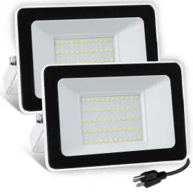 Fl-b1wa50 Ufond 5000 Lumens Led Flood Light With Plug 50w Waterproof Outdoor Floodlight