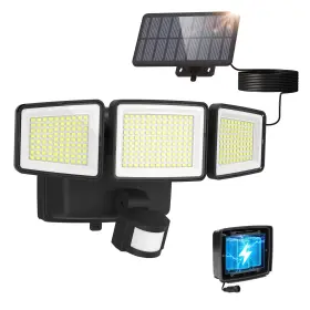 692610 Ume Hybrid Solar And Battery Powered Motion Sensor Outdoor Lights 302 Black