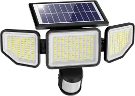 Bdtyd05 Unbrande 3000lm Solar Lights Outdoor 3 Heads Security With Remote Control