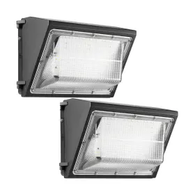 600-800w Ununono Wp120w2p 2pack Dusk To Dawn 120w Led Wall Pack Light Fixture 15600lm Hps/hid