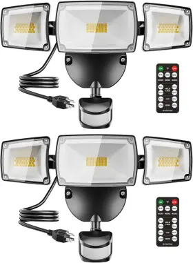 Ustellar 313030961938 55w Plug In Motion Sensor Lights Outdoor Flood Wi