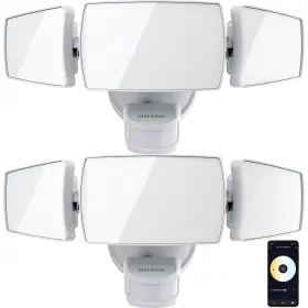 Ut88105w-cw-us-2 Ustellar 2 Pack 50w Smart Outdoor Led Security Light Tunable White 2700k-6500