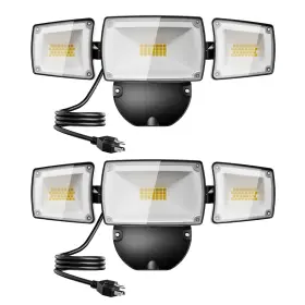 Ut88115 Ustellar 2 Pack Plug In 55w Flood Lights Outdoor Switch Controlled Led