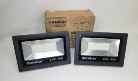 Ut88815-ww-us-2 Ustellar 2 60w Led Flood Lights Ip66 Outdoor Security Heavy Duty Waterproof