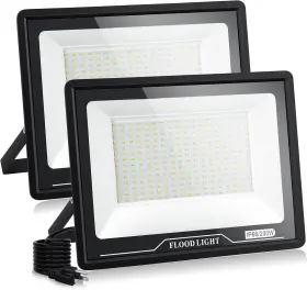 200w Valytime 705353892561 2 Pack Led Flood Light Outdoor Lights Plug In20000lm Work Plu