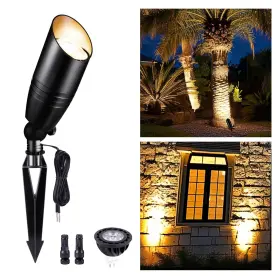 Al2105 Varmtalys Low Voltage Landscape Spotlights Black Outdoor Led 12v Lights Waterproo