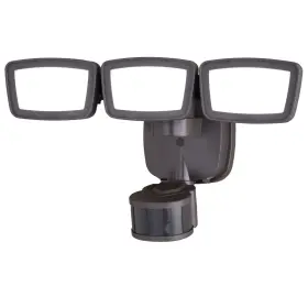 T0702 Vaxcel Lighting T0703 Outdoor Security 3 Light 13 Inch W Adjustable - Bronze