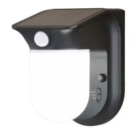 T0724 Vaxcel Solar Outdoor Security 1200 Lumens 120-degree Black Motion Sensing Dusk To Dawn