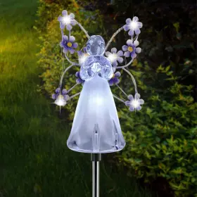 Vk-357 Veeki Solar Garden Lights Led Angel Landscape Decorative Purple