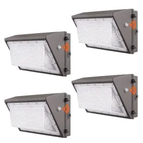 100w Vevor 197988818359 4pcs Led Wall Pack Lights 10800lm 5000k Commercial Outdoor S