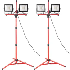 Vevor 700721027071 Led Work Light With Stand 2pcs 10000 Lumen Dual-head
