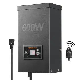 600w Vevor 840349946863 Low Voltage Landscape Transformer With Timer And Photocell Sensor Wa