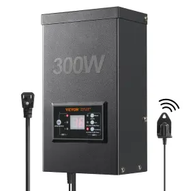 300w Vevor 840349946870 Low Voltage Landscape Transformer With Timer And Photocell Sensor Wa