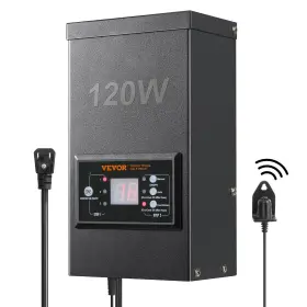 Vevor 840349946894 120w Low Voltage Landscape Transformer With Timer And Photocell Sensor Wa