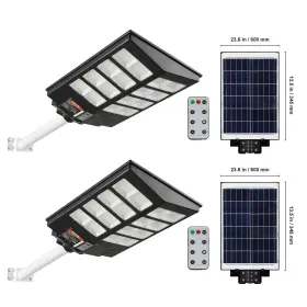 800w Vevor 840349948003 2pcs Solar Street Light 1400lm Led Flood Lights Outdoor With