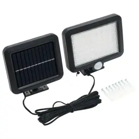 Vidaxl 718475622161 Solar Lamp Black Abs Medium Lights Rectangular
