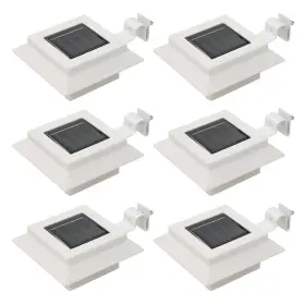 Vidaxl 718475700074 Outdoor Solar Lamps 6 Pcs Led Square 4.7 Inch White
