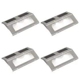 Vidaxl 718475848912 Garden Light Silver Stainless Steel Pp Compact Solar
