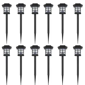 Vidaxl 718475877219 Garden Light Black Plastic Standard Solar