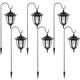 Vs-lt0001-6 Viewsun 34 Inch Hanging Solar Lights Shepherd Hook With 6 Pack White