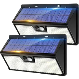 Ws60 Vighep Large Solar Motion Lights Outdoor 318 Led Super Bright Shed With 3 Li