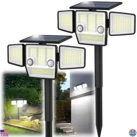 Jy2328 Visit The Haaray Store 2500lm Solar Motion Sensor Lights 180 Pir 236 Leds Ip65 Waterproof 2 Pack