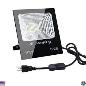 B07fm576nh Visit The Hannahong Store 50w Cool White Led Flood Light - Ip66 Waterproof Outdoor Spotlight