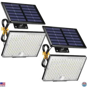 Jx-bd003 Visit The Superdanny Store Solar Flood Lights - 113 Leds 7000k Motion Sensor Ip65 2 Pack